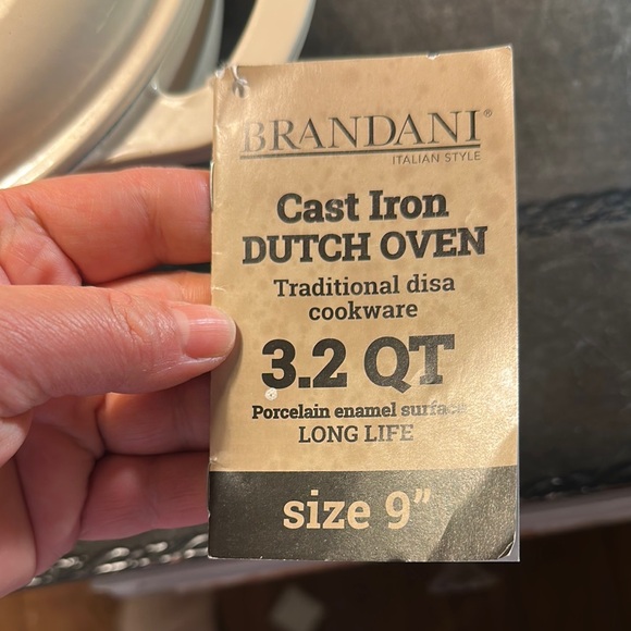 BRANDANI DUTCH OVEN Cream Cast Iron Dutch Oven - Picture 4 of 16